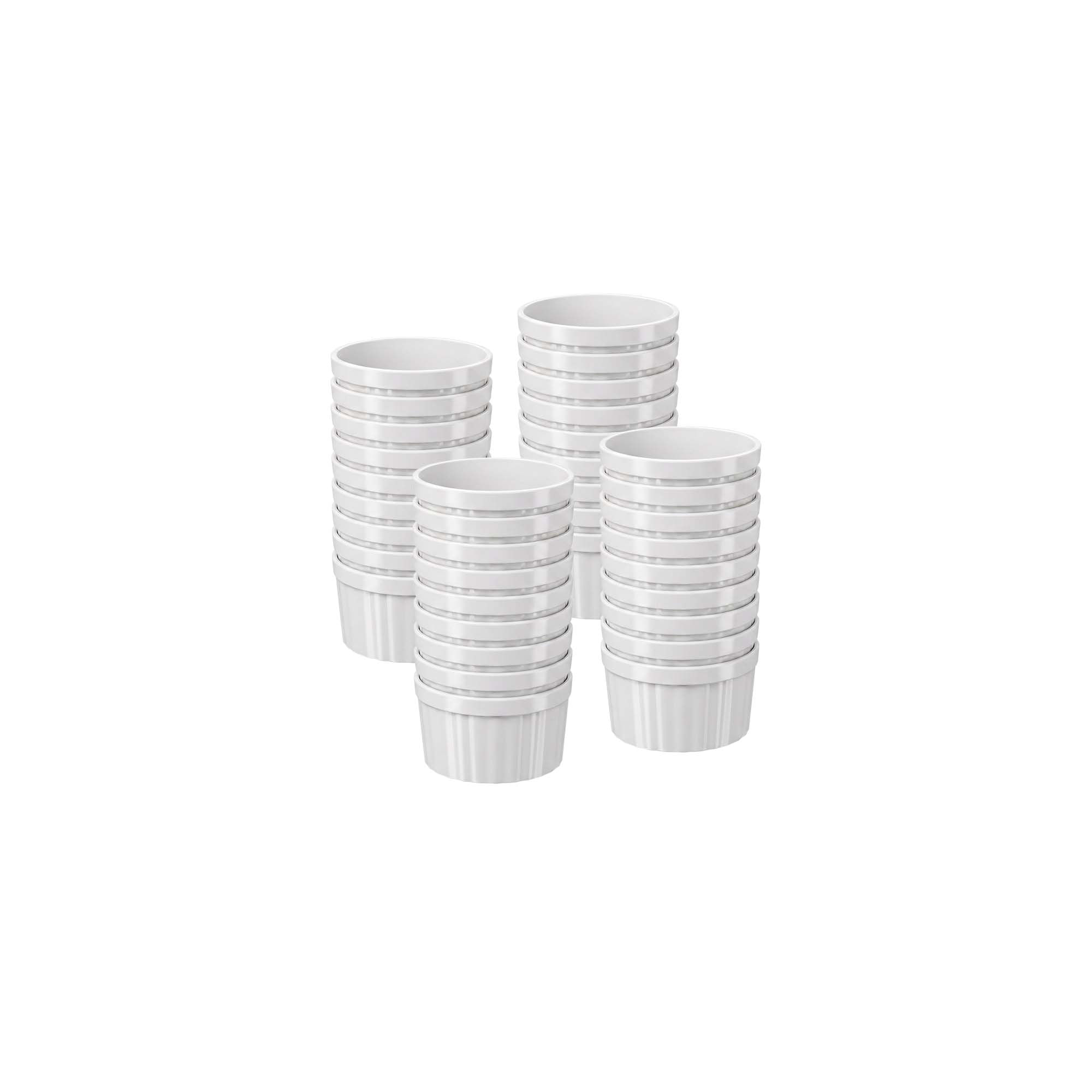 Kit 40 Ramekins Coza Uno 150ml Branco